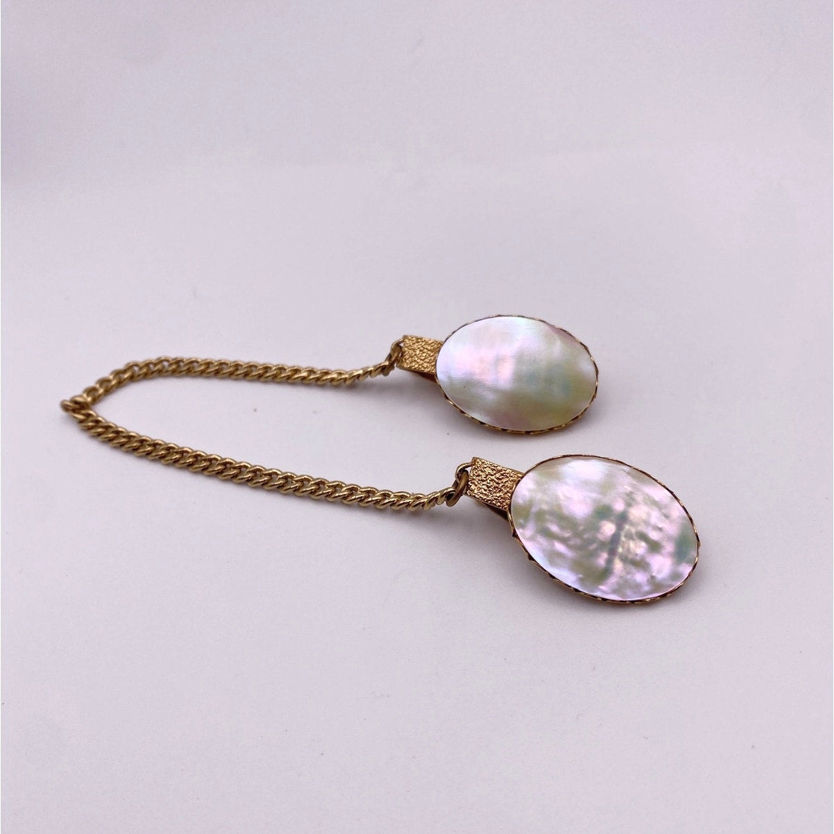 Mother Of Pearl 1” Vintage Sweater/Cape or Scarf Clip