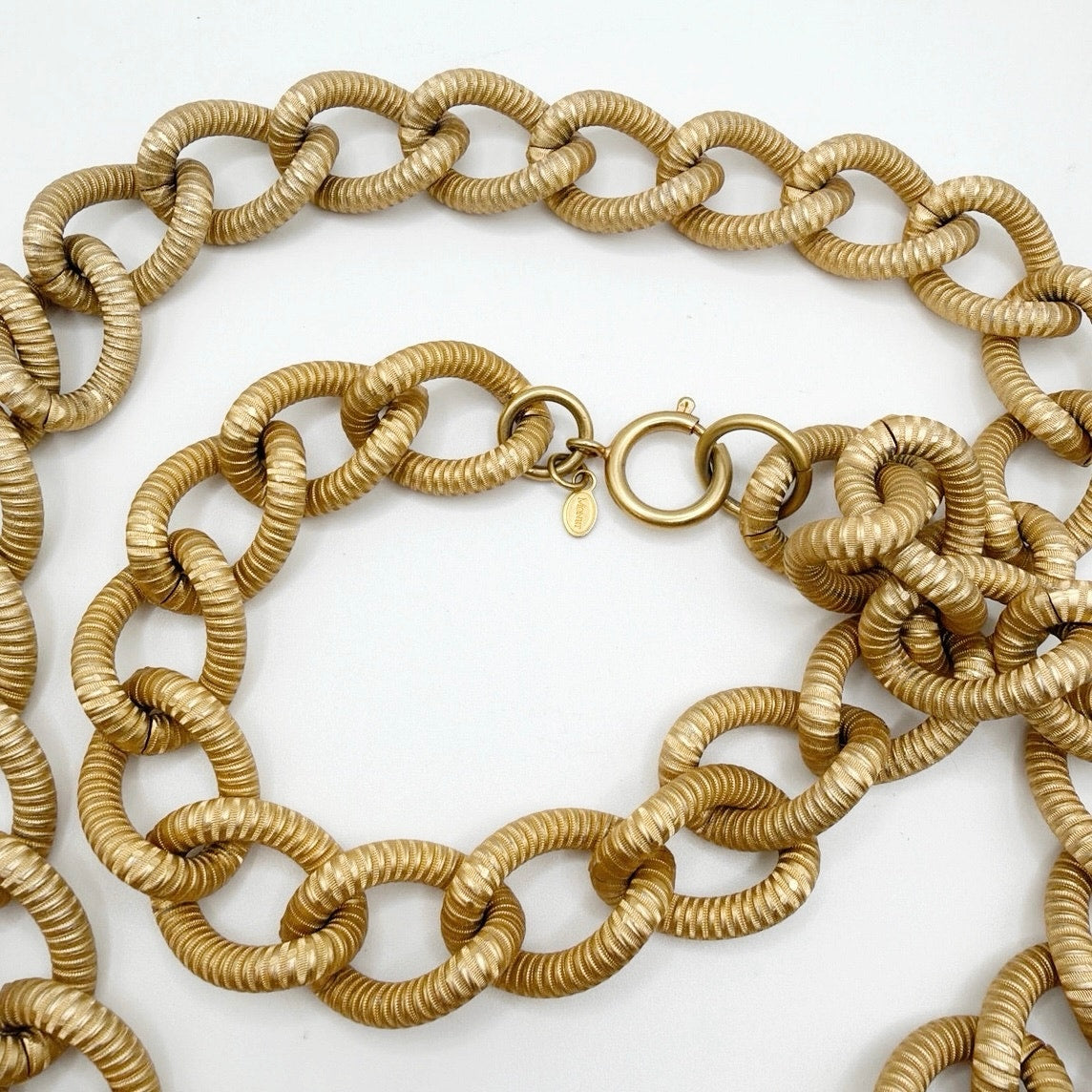 Monet Vintage Chunky Links Long Necklace 34”