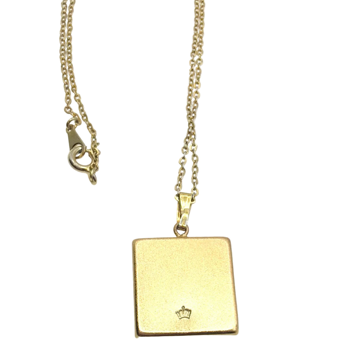 Amita Japanese Vintage Damascene Pendant Necklace 16”