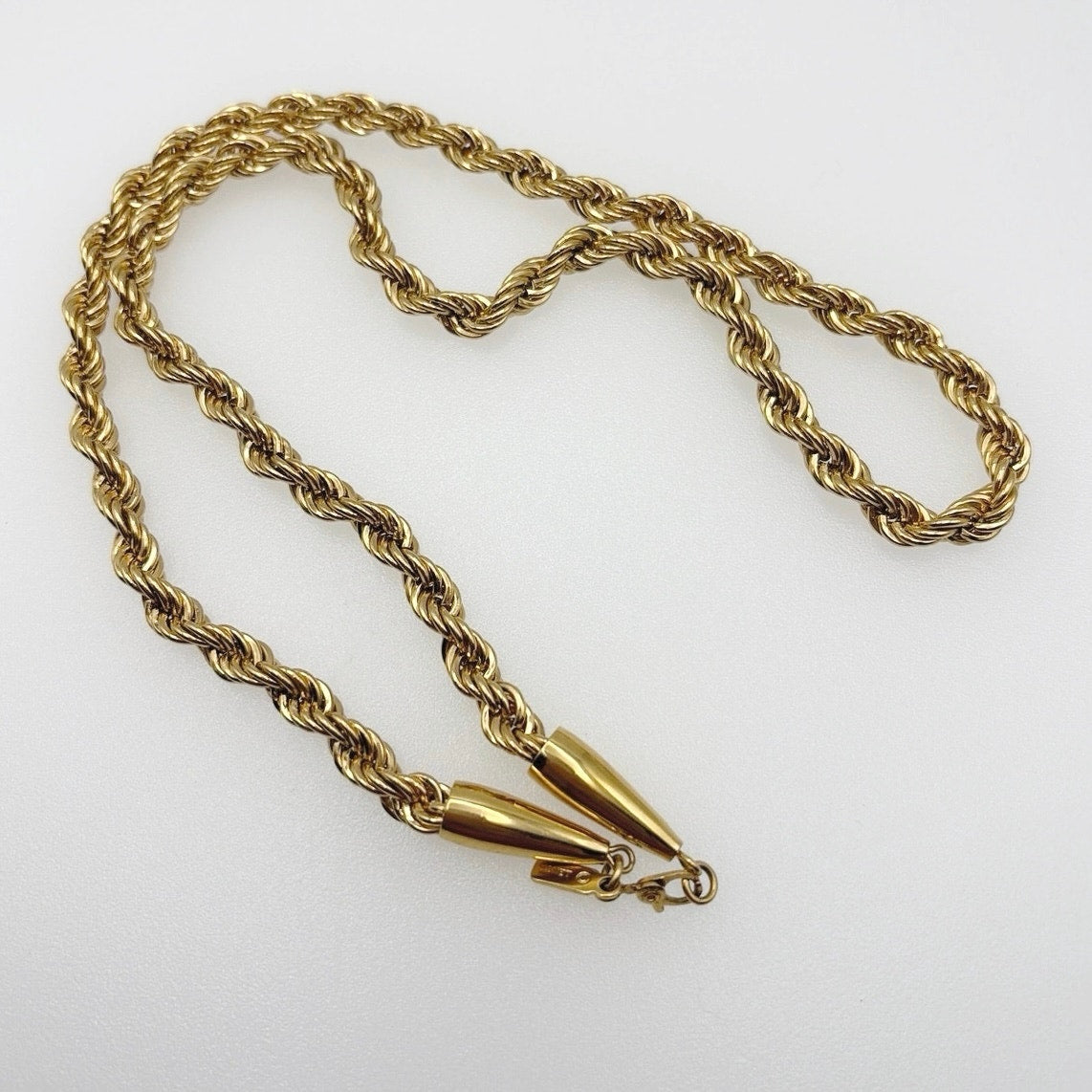 Monet Vintage Chain Necklace Gold Tone 22”