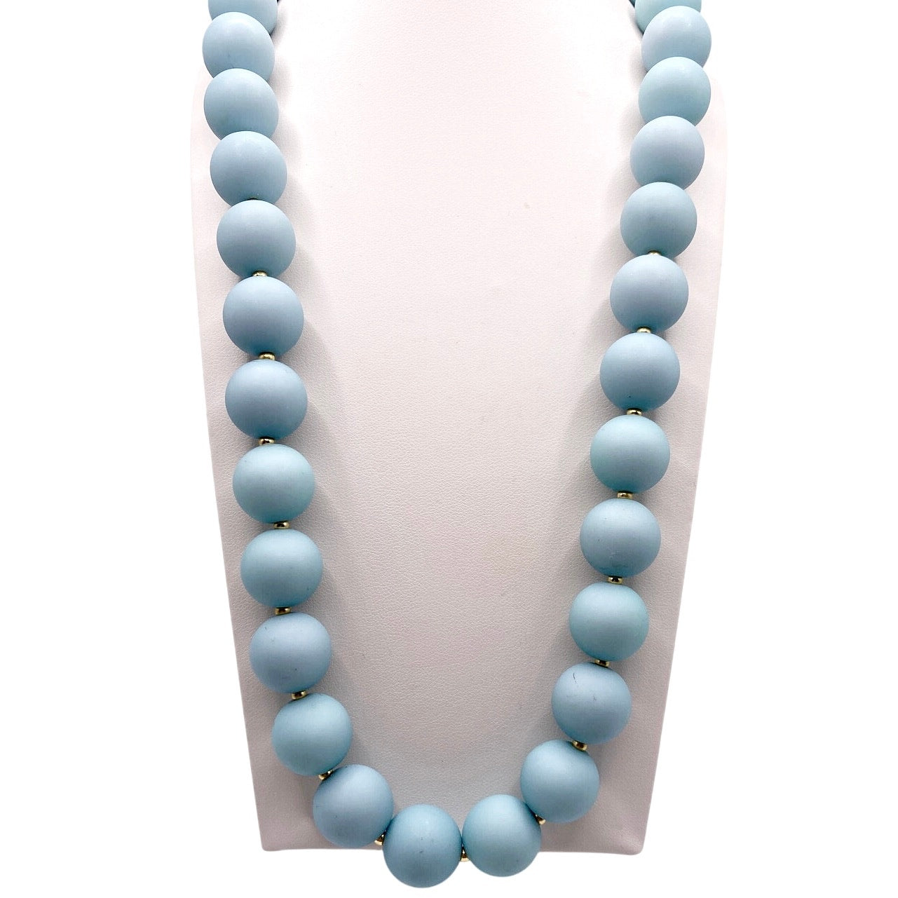 Gorjana Iris Statement Sky Blue Lucite Necklace New with Tag