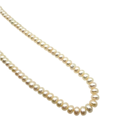 Freshwater Pearls and Gold Filled Clasp Short Necklace 15”