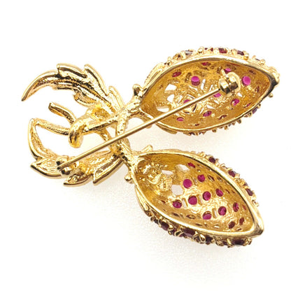 Camrose & Kross JBK Jackie Kennedy Red Berries Brooch/Pin