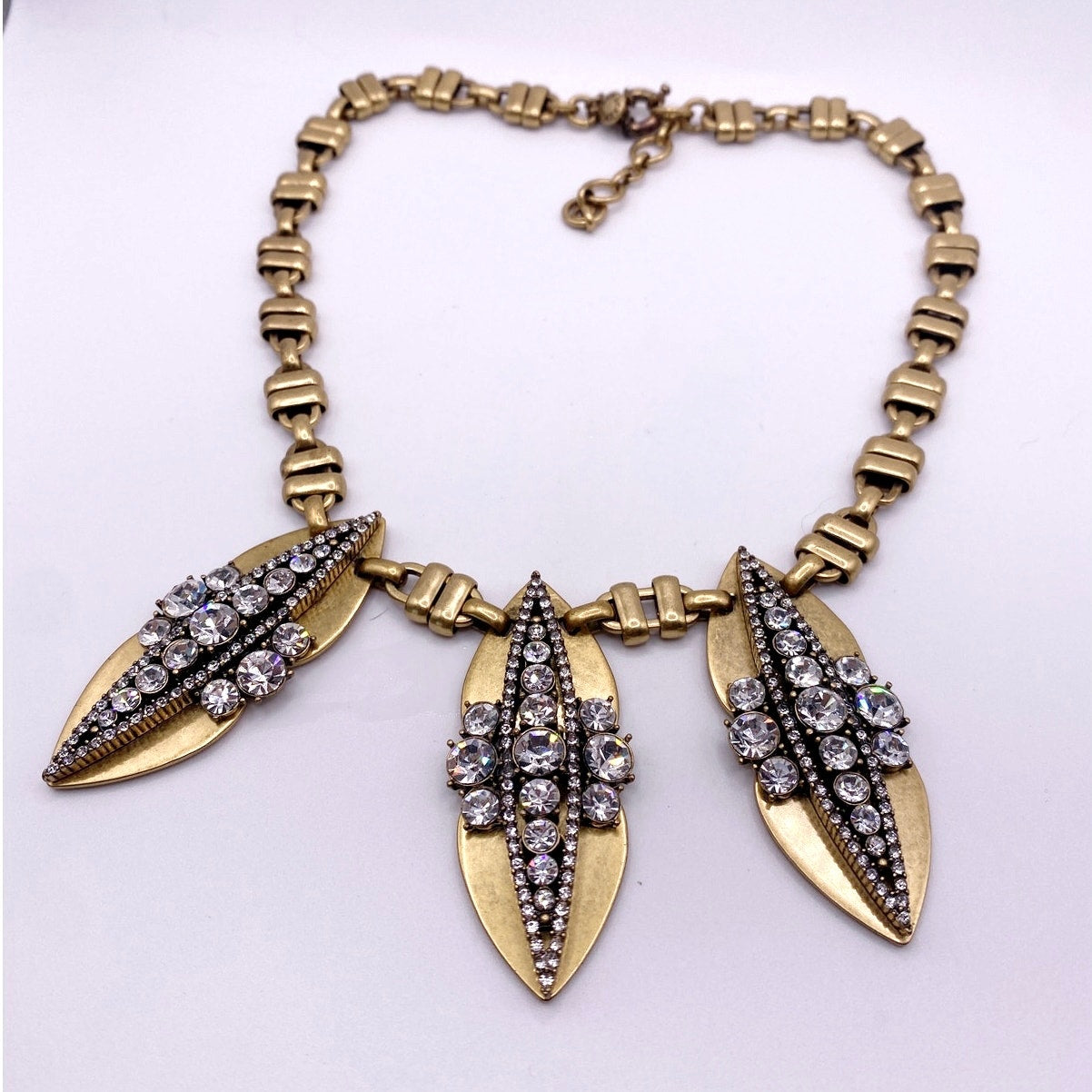 Vintage JCrew Rhinestones Statement Necklace