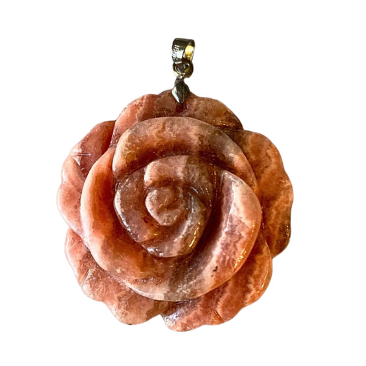 Pendant Rose Rhodochrosite Stone