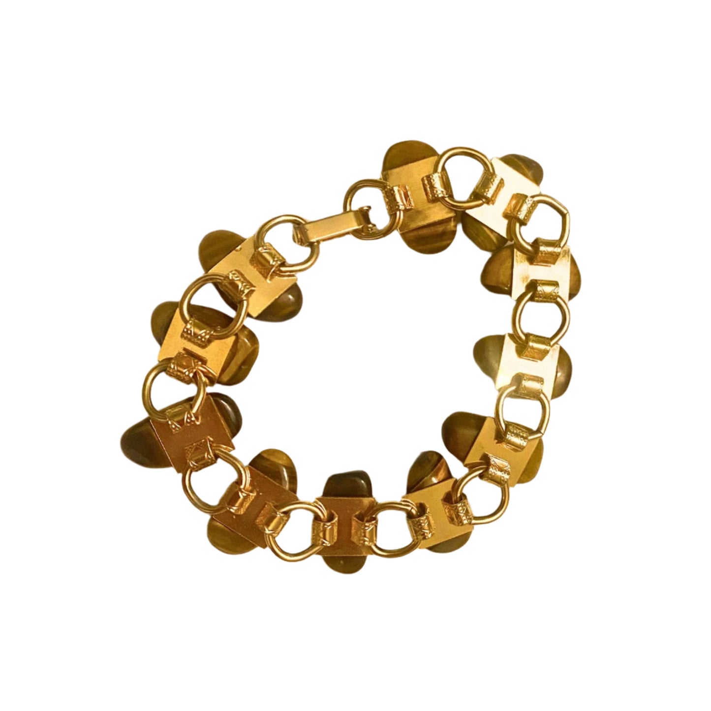 Tiger Eye Stones Vintage Bracelet