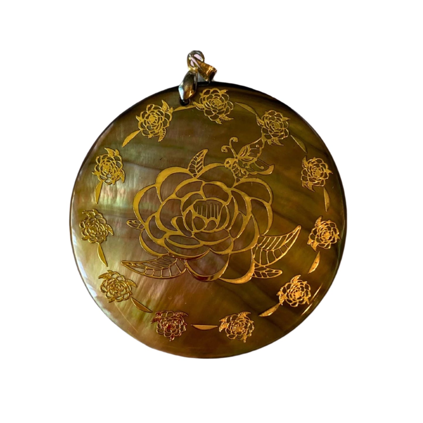 Vintage Pendant Shell and 18k GF