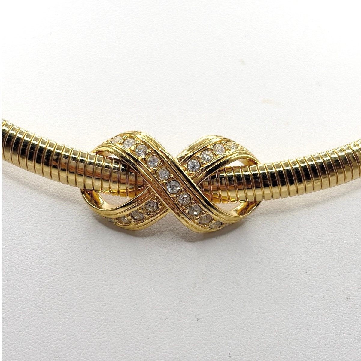Avon Signed Midcentury Snake chain Choker Collar 16”