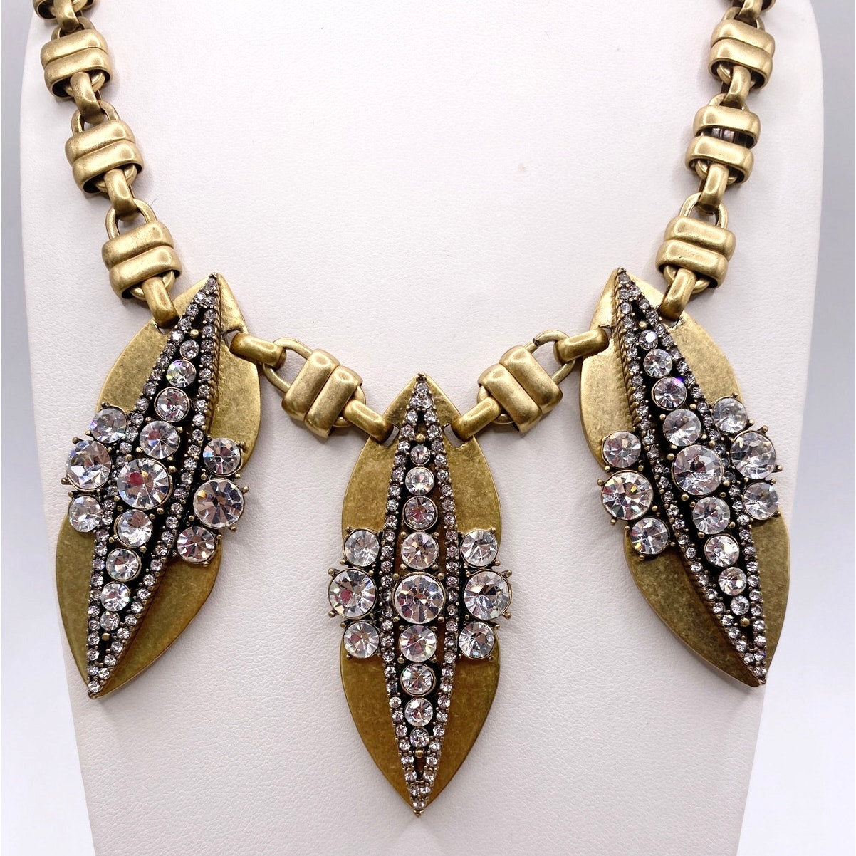 Vintage JCrew Rhinestones Statement Necklace