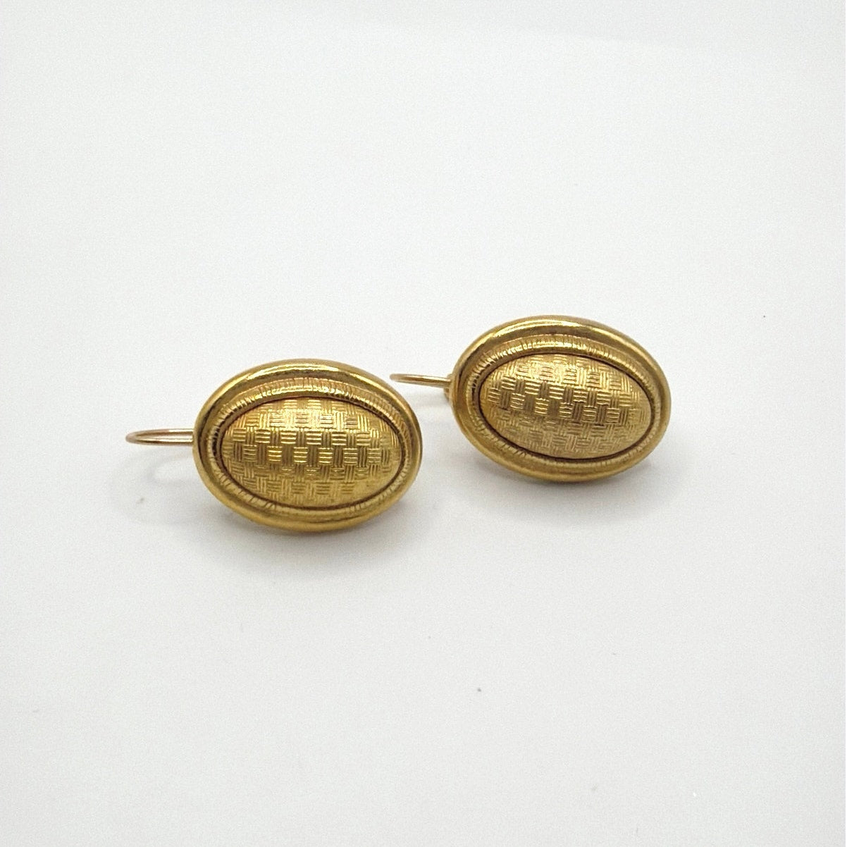 Monet Vintage Gold Tone Clip On Earrings