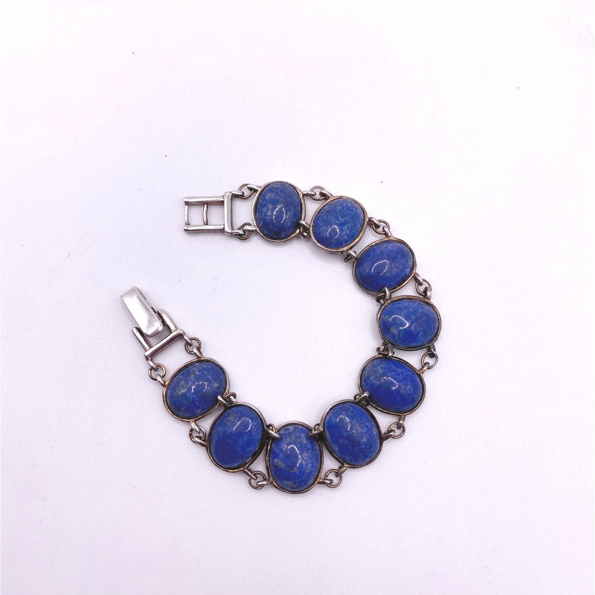 Sterling Silver and Sodalite and Signed EV HR 7”