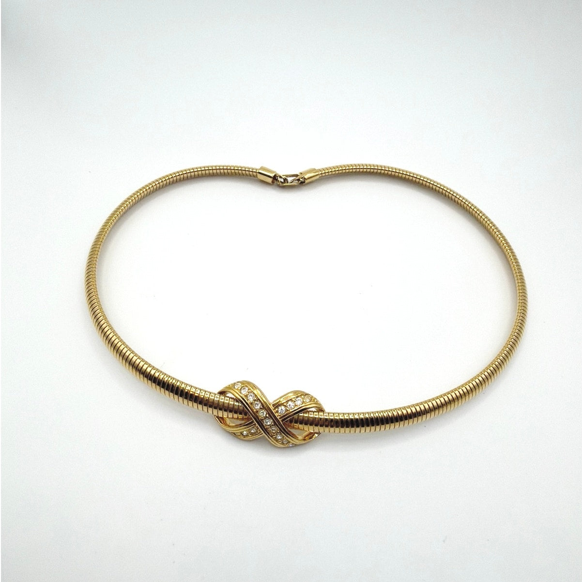 Avon Signed Midcentury Snake chain Choker Collar 16”