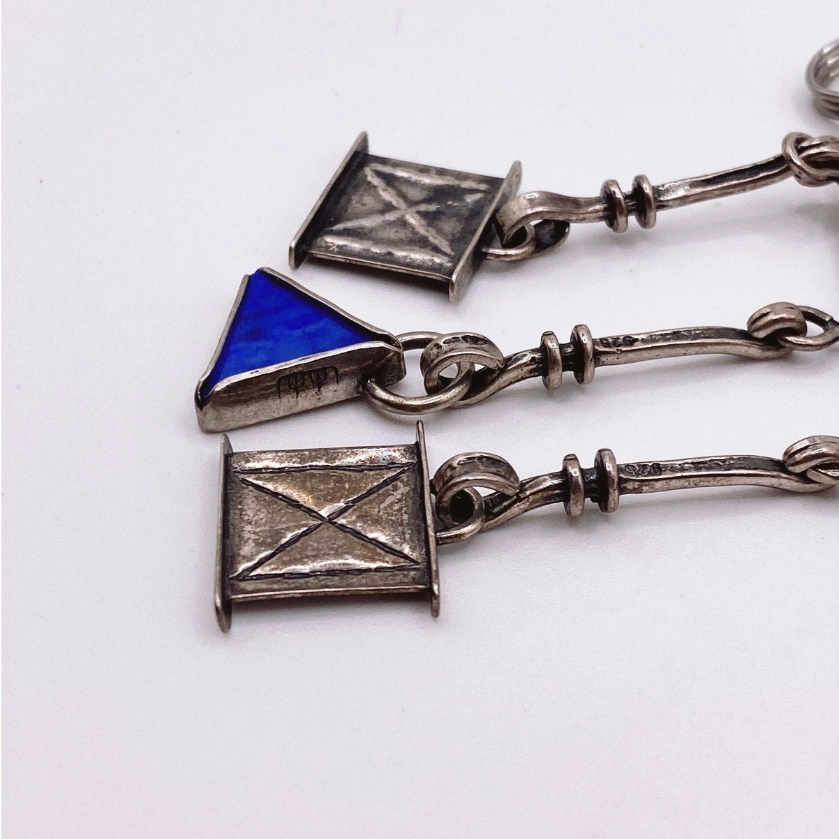 Sterling Silver Modernist Artesian Large Pin 3” Signed and Marked by Artist