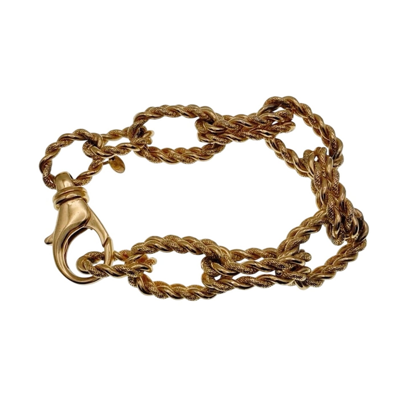 Milor Bronze Italy Chunky Links Bracelet Size 8