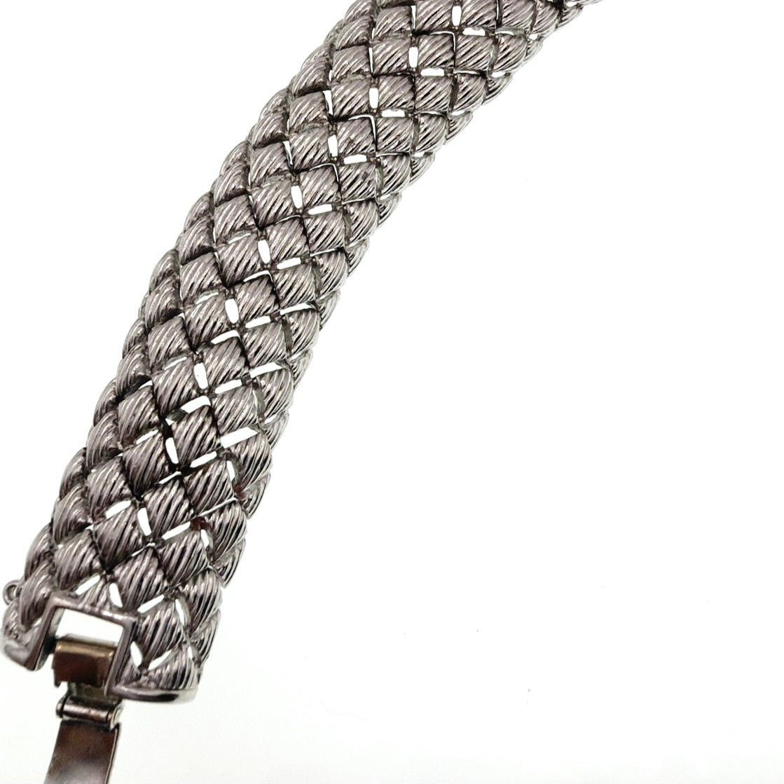 Monet Vintage Bracelet Silver Tone 8”