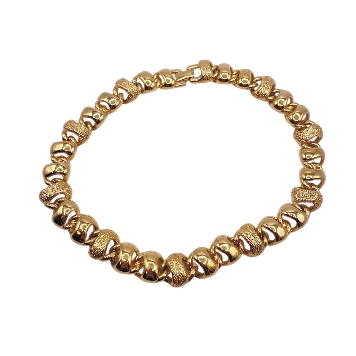 Monet Signed Vintage Chunky Links Short Necklace 16”