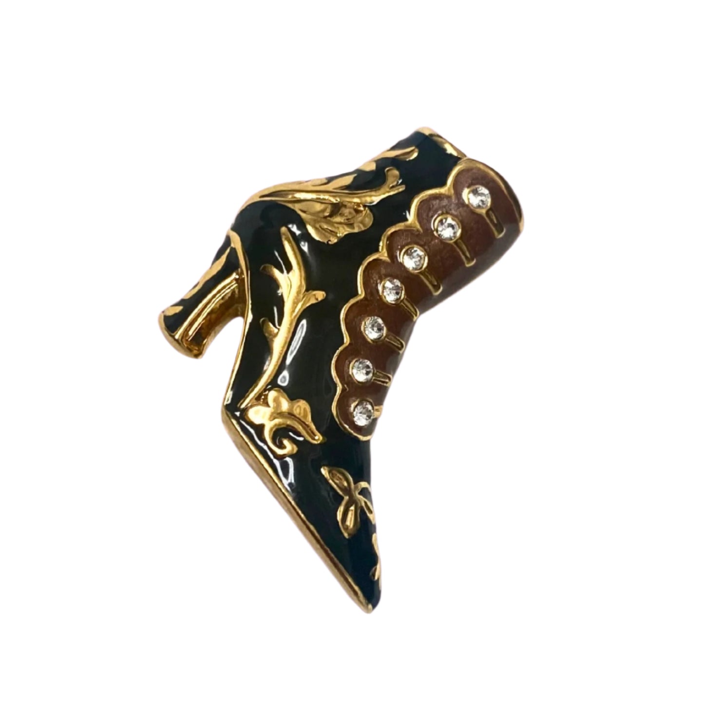 Kenneth Jay Lane Boot Shoe Brooch