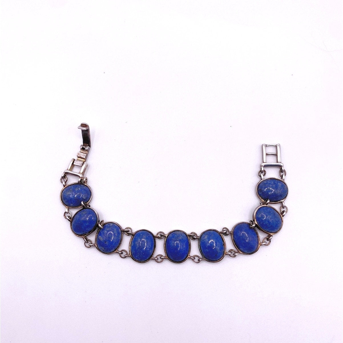 Sterling Silver and Sodalite and Signed EV HR 7”