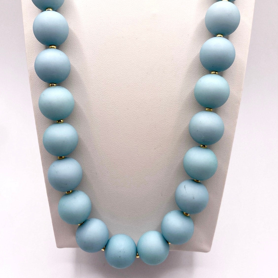 Gorjana Iris Statement Sky Blue Lucite Necklace New with Tag