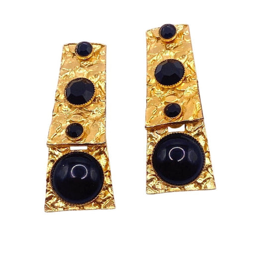Les Bernard Etruscan Clip On Earrings