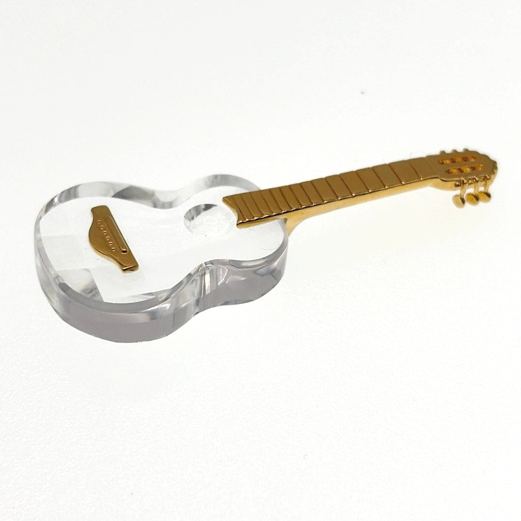 Swarovski Signed Crystal Guitar Miniature