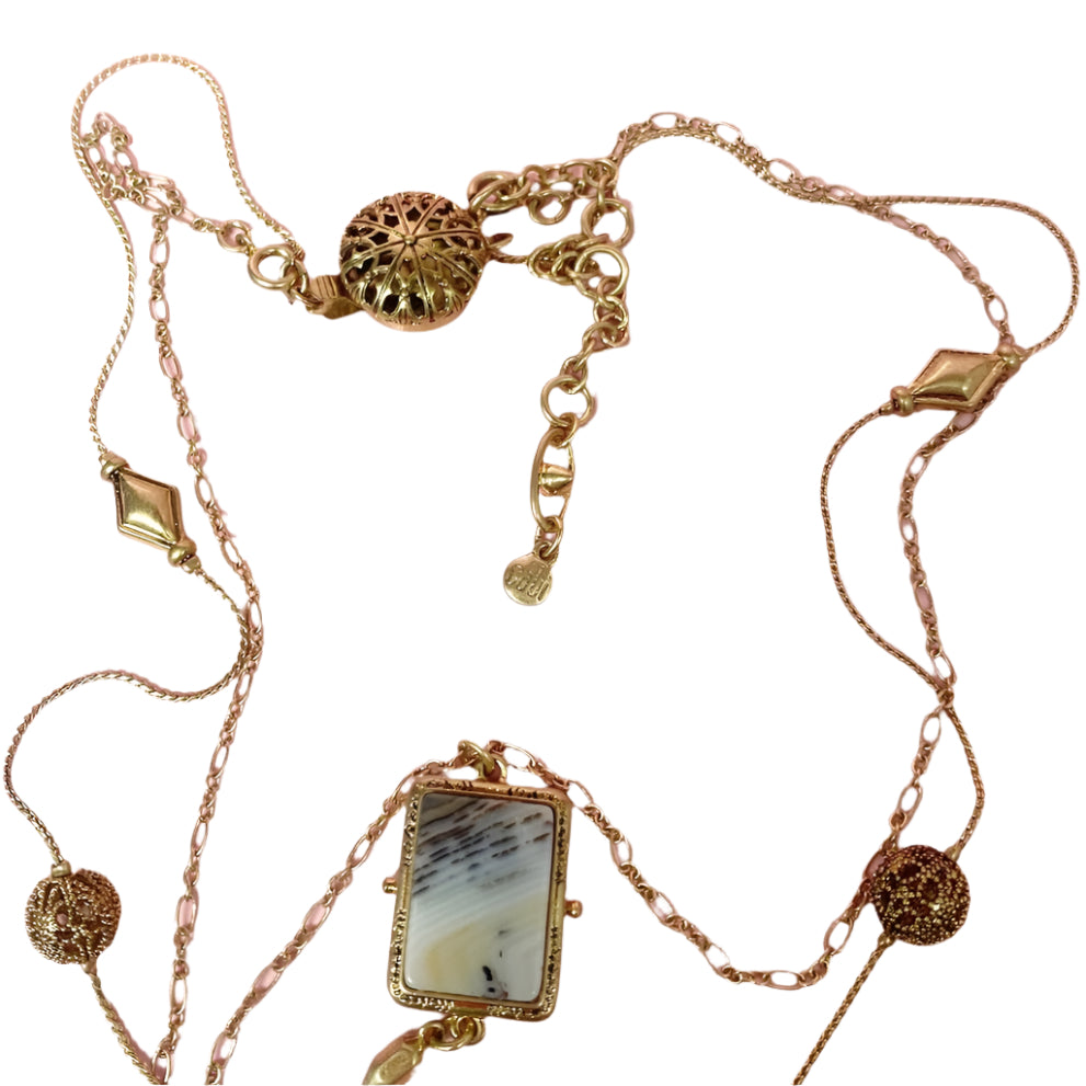 Cabi Double Layer Golden Necklace