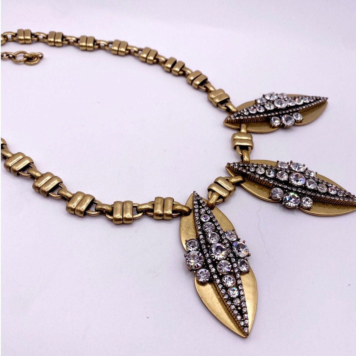 Vintage JCrew Rhinestones Statement Necklace