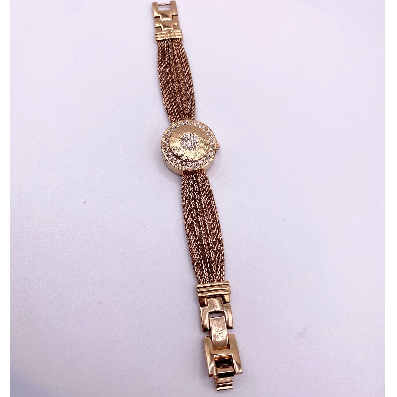 Anne Klein Locket Secret Watch Gold Tone 7 Inches