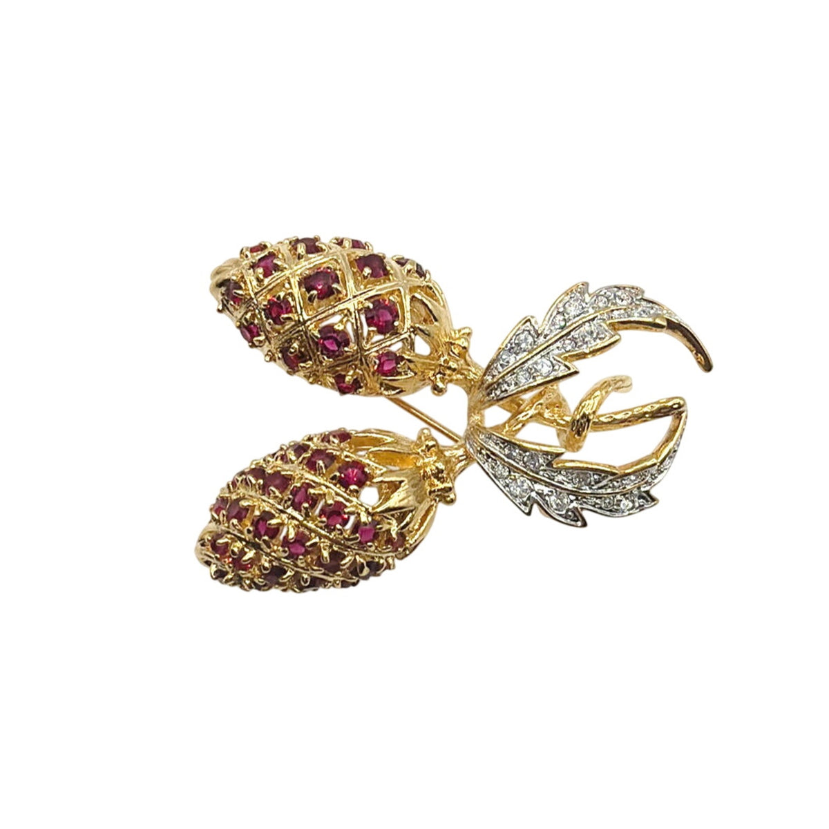 Camrose & Kross JBK Jackie Kennedy Red Berries Brooch/Pin