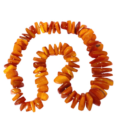 Vtg Baltic Amber Butterscotch Necklace 24"