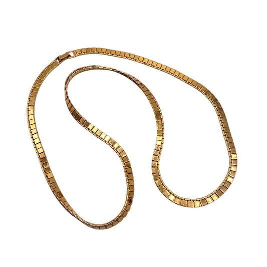 Monet Vintage Golden Chain Square Links 24”