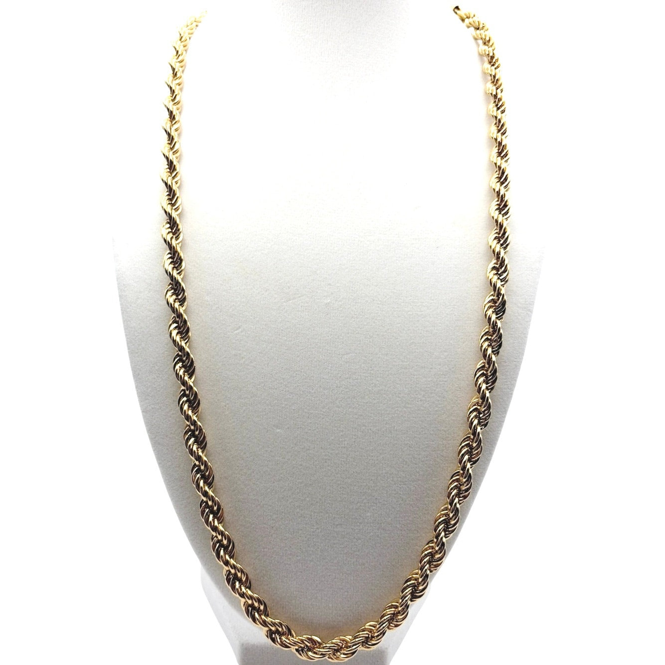 Monet Vintage Chain Necklace Gold Tone 22”