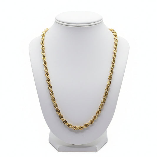 Monet Vintage Chain Necklace Gold Tone 22”