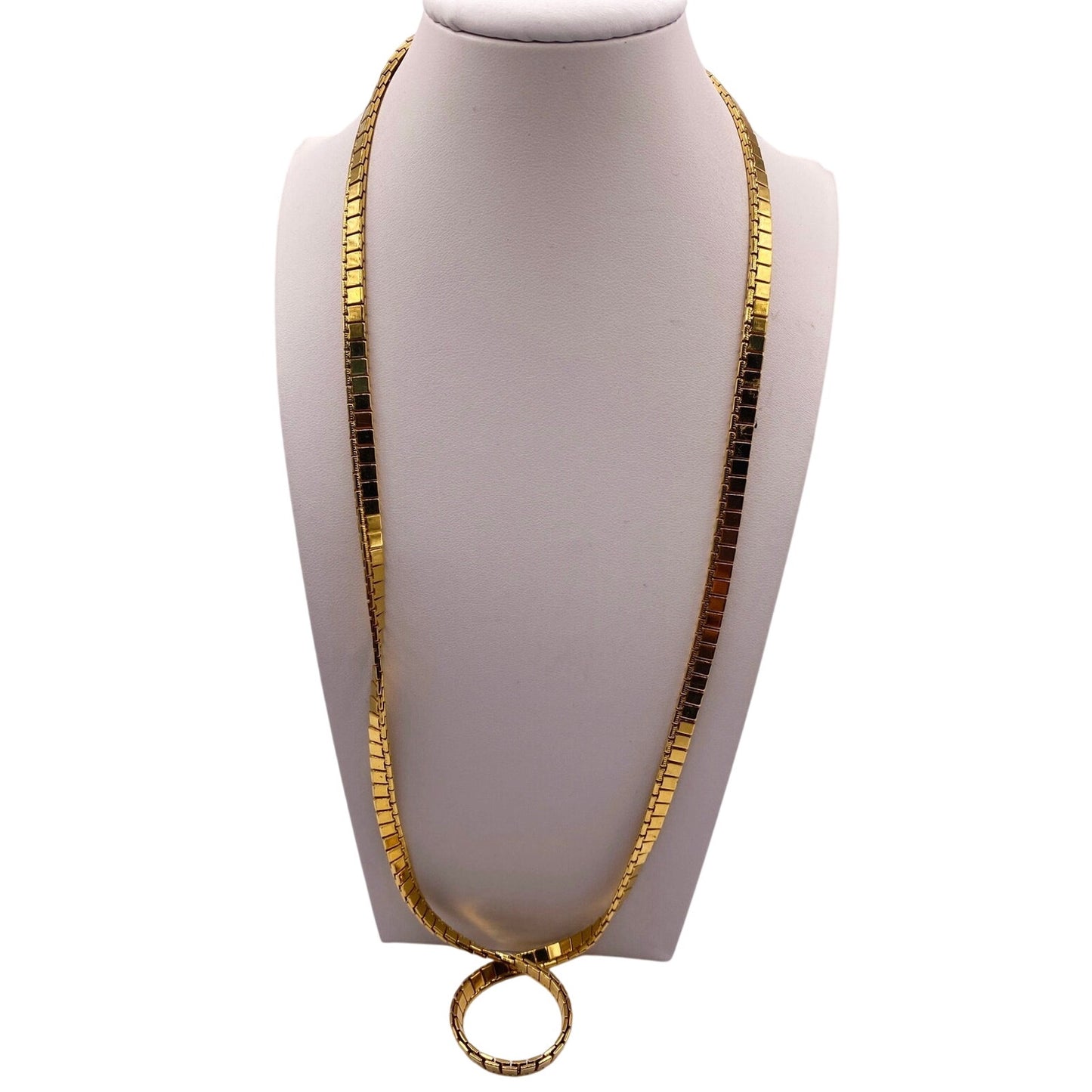 Monet Vintage Golden Chain Square Links 24”
