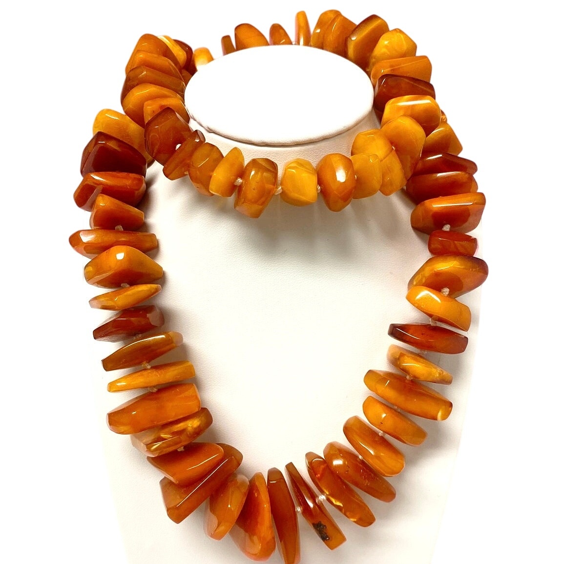 Vtg Baltic Amber Butterscotch Necklace 24"