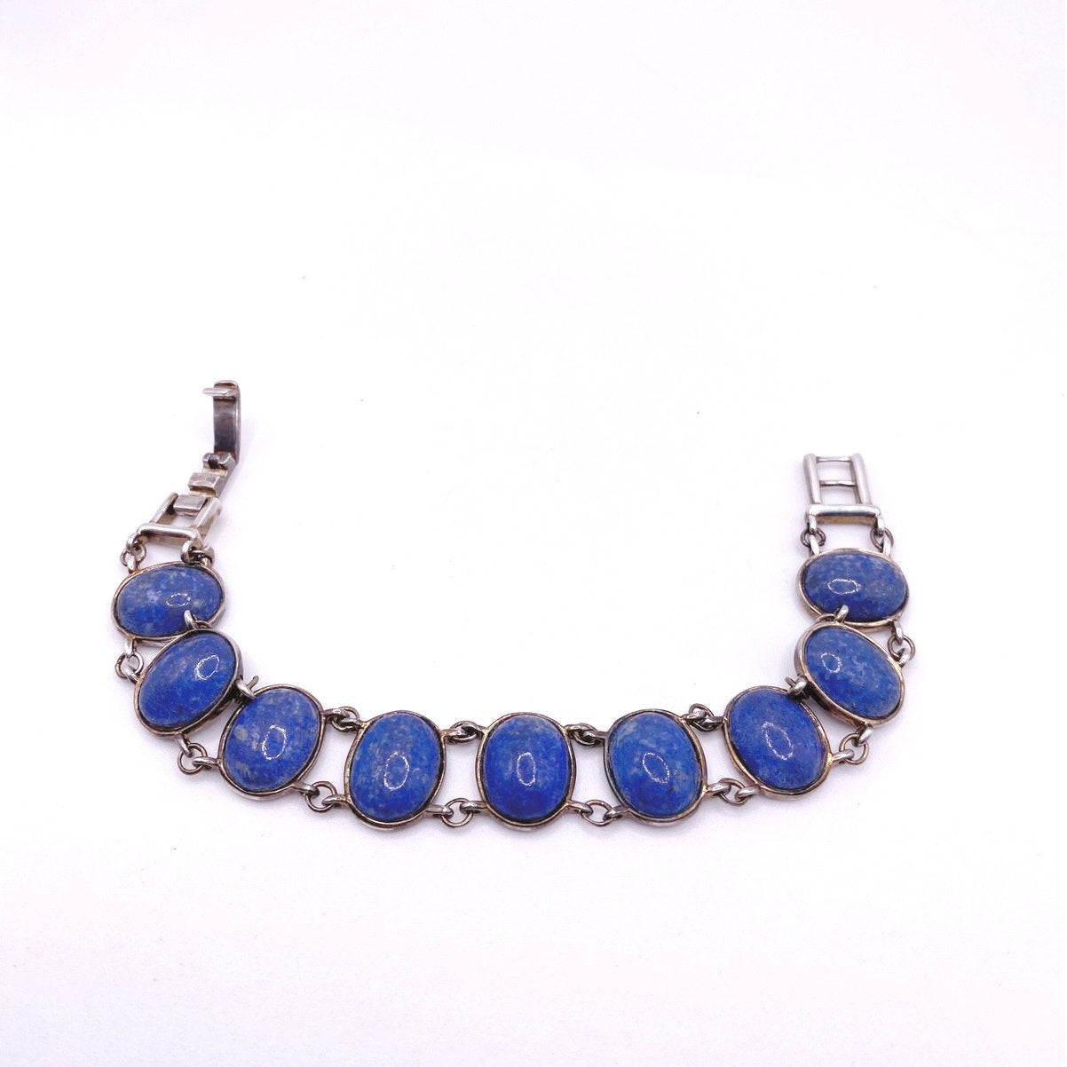 Sterling Silver and Sodalite and Signed EV HR 7”