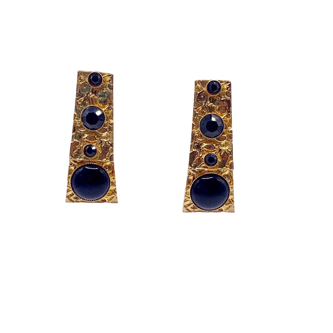 Les Bernard Etruscan Clip On Earrings