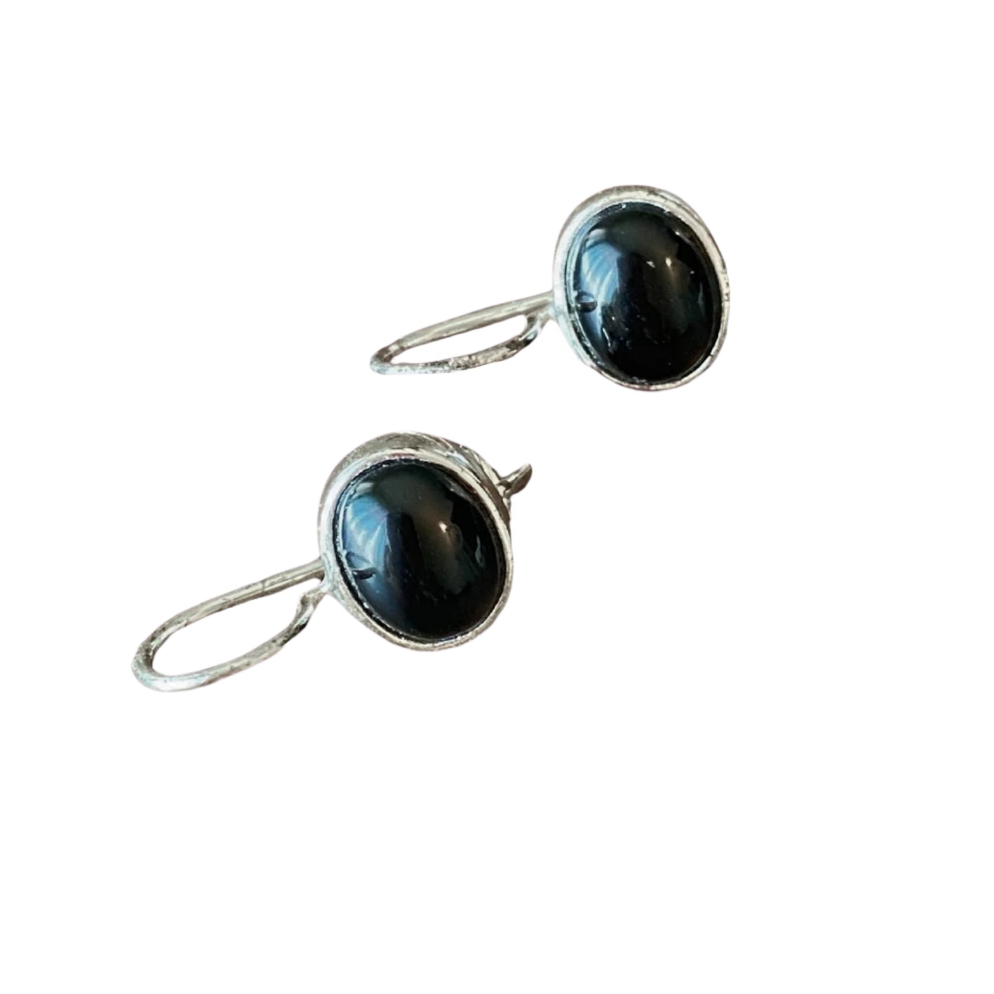 Black Ónix 925 Sterling Earrings