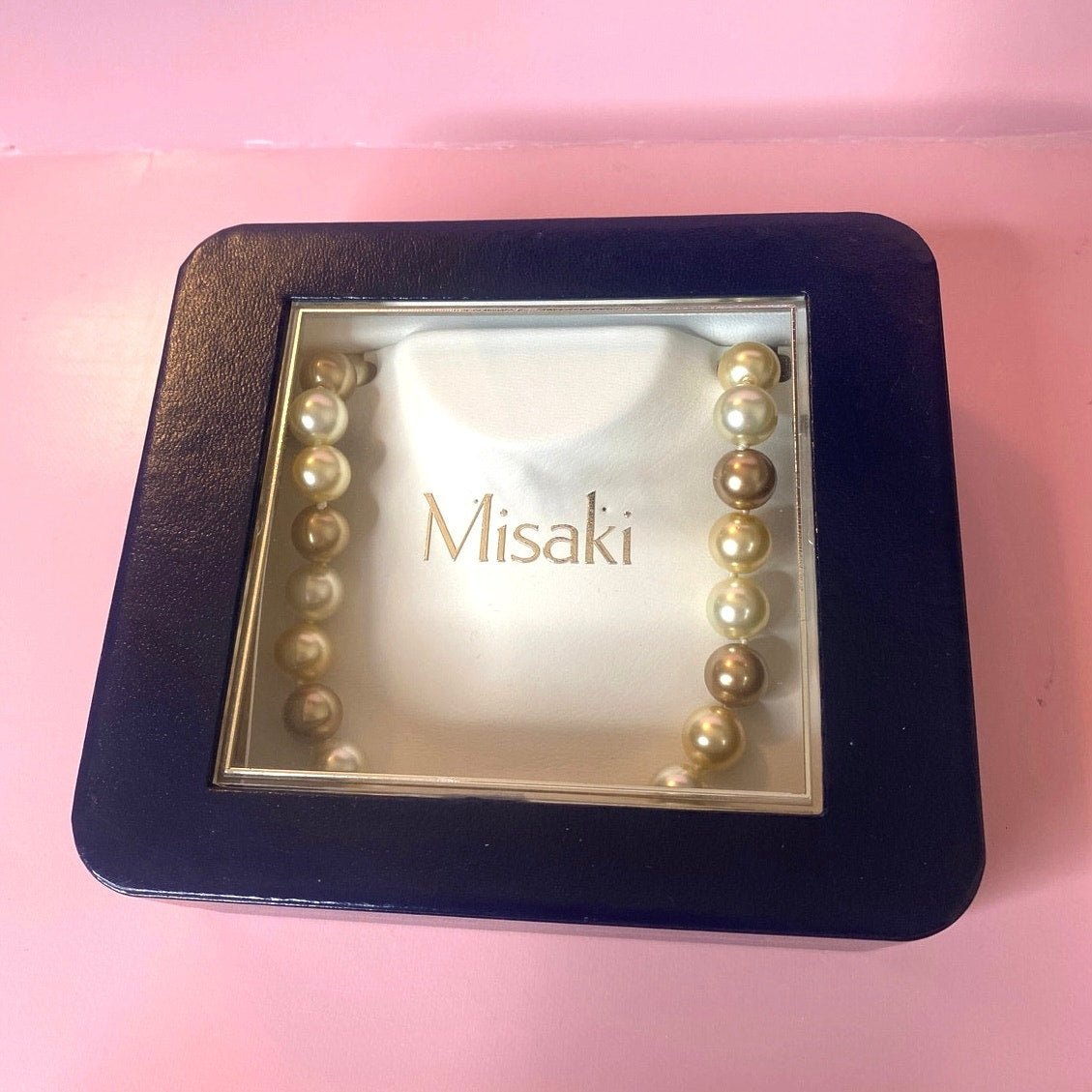 Misaki Faux Pearl Necklace with Original Box