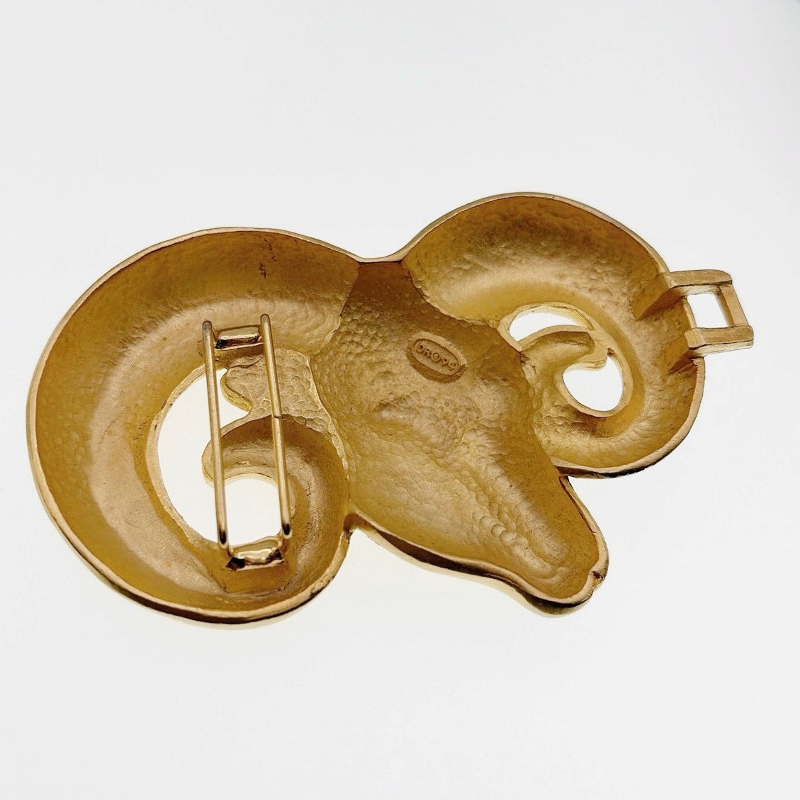 Doreen Ryan 1994 Ram Big Horn Belt Buckle 4” Long