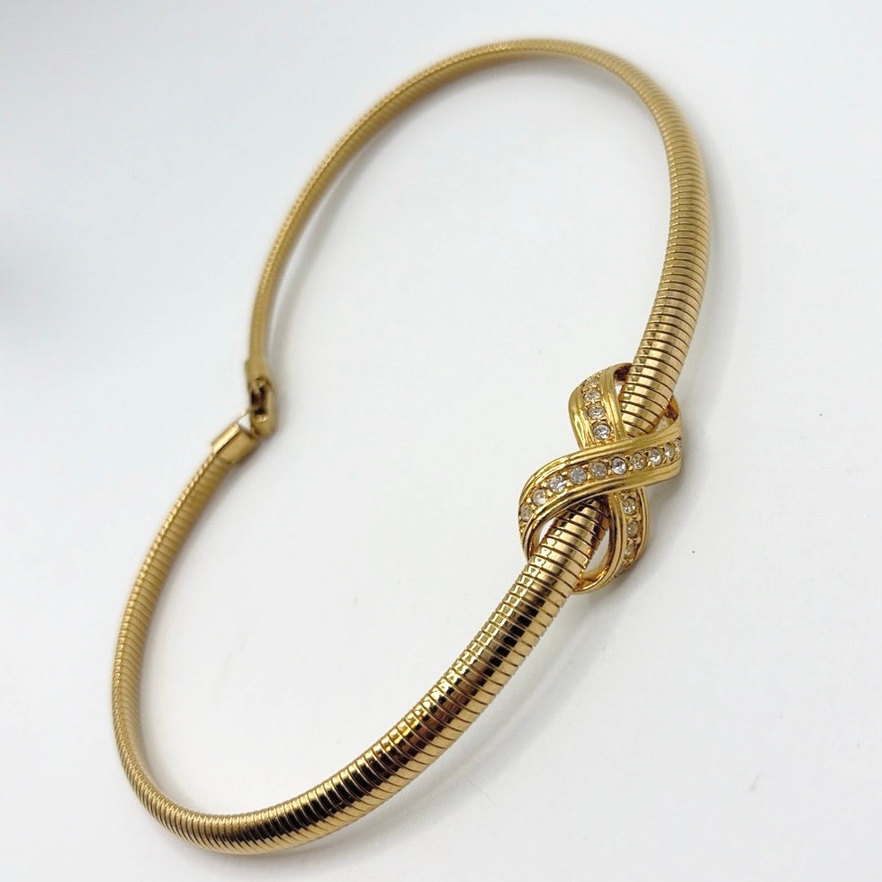 Avon Signed Midcentury Snake chain Choker Collar 16”