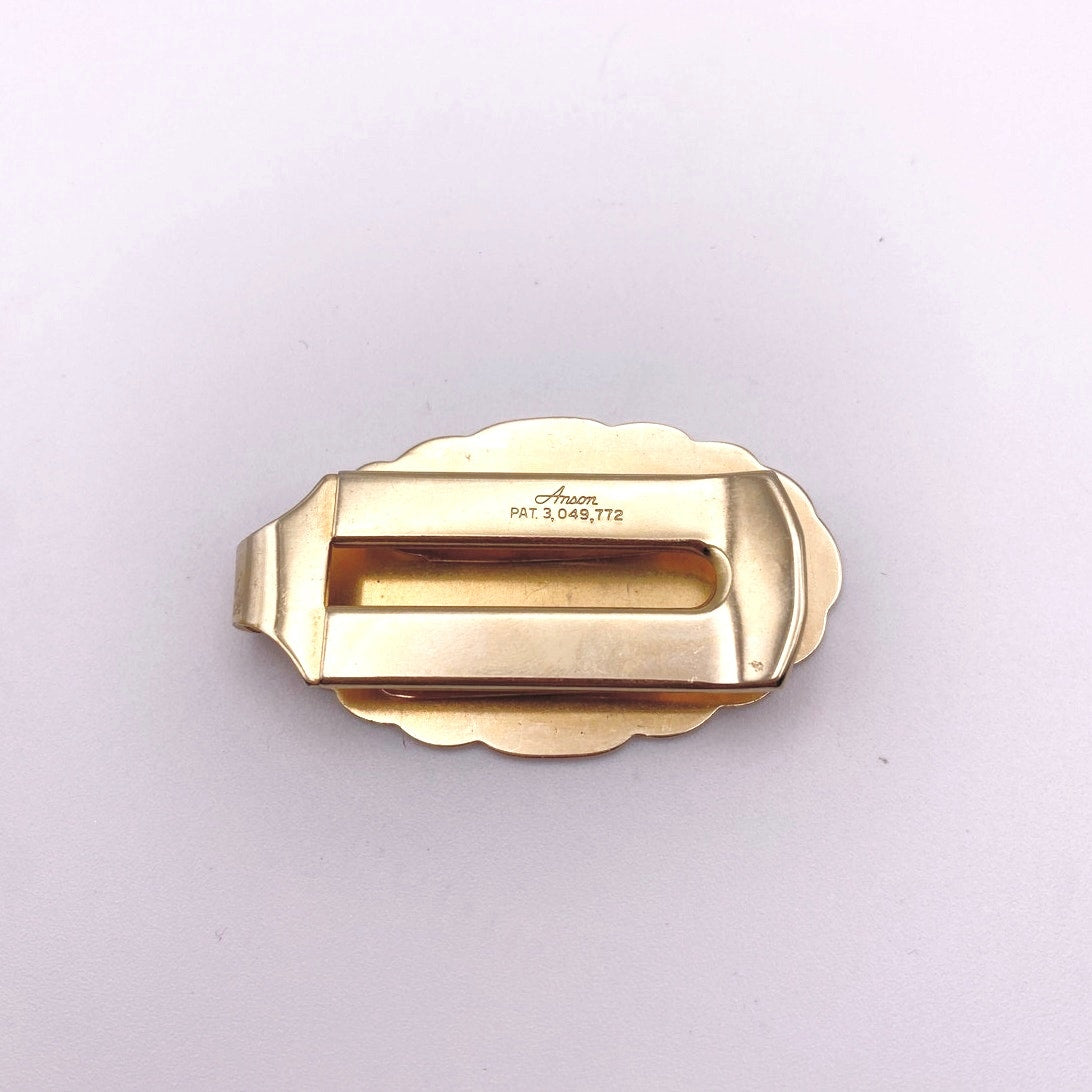 Anson vintage Money/Cards Clip Monograms Initials WDB