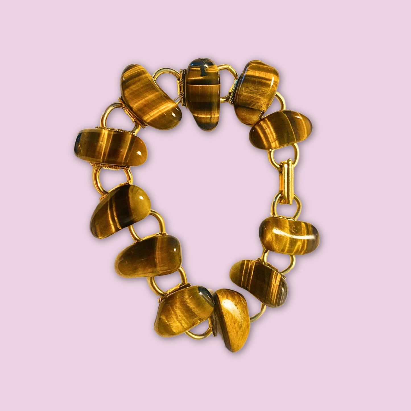 Tiger Eye Stones Vintage Bracelet