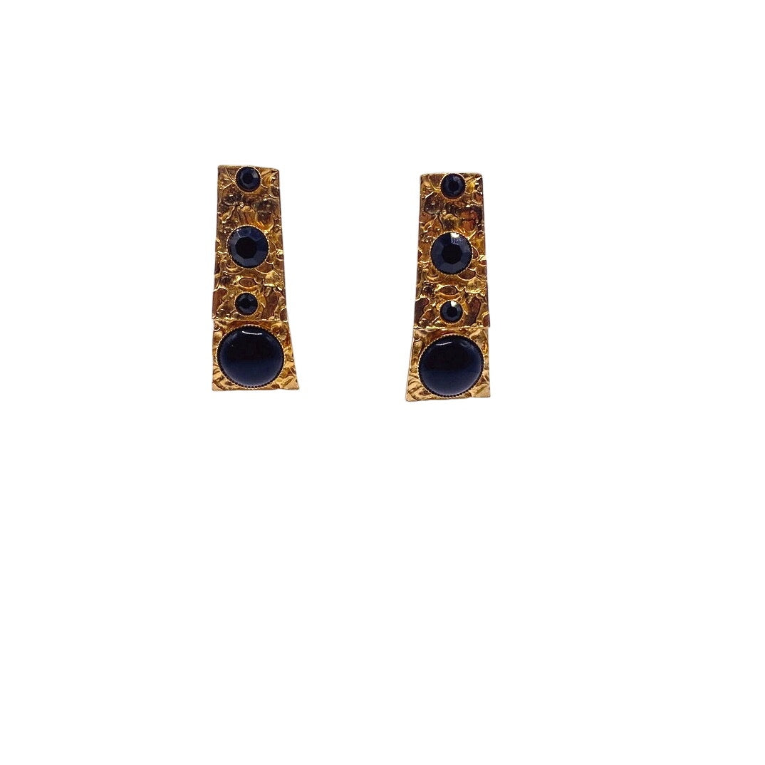Les Bernard Etruscan Clip On Earrings