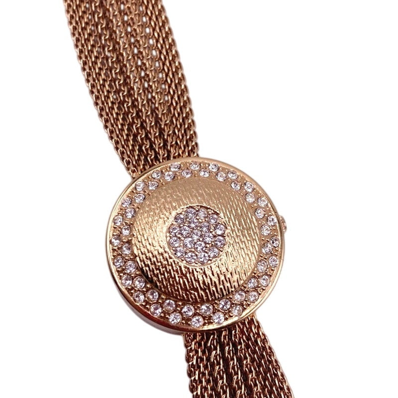 Anne Klein Locket Secret Watch Gold Tone 7 Inches