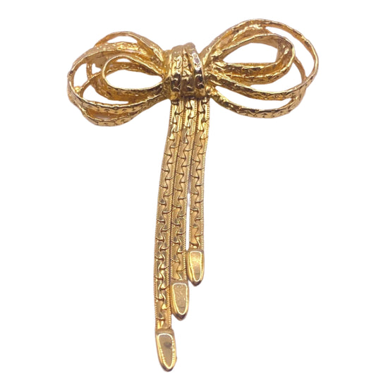 Vtg Brooch Coquette Bow