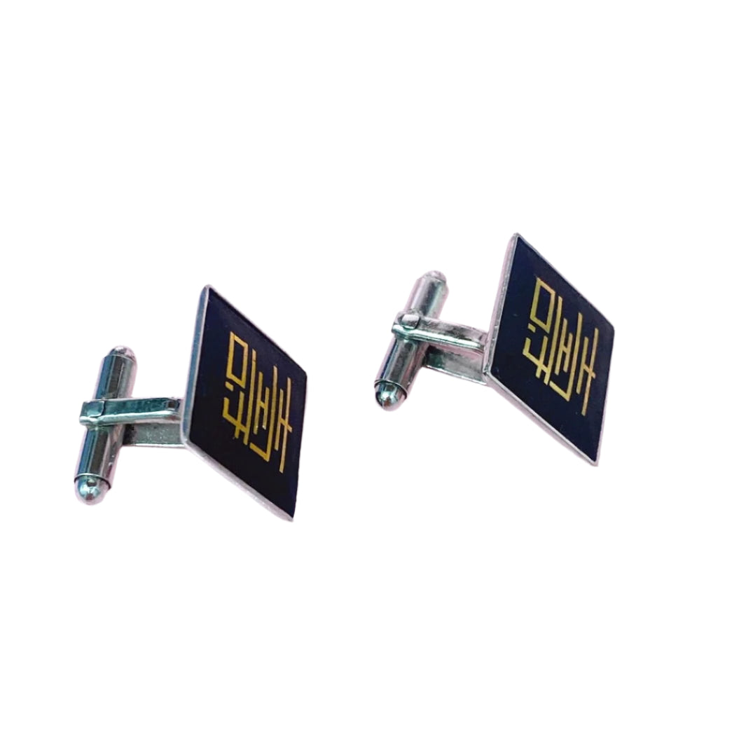 AMITA St Silver Japanese Cufflinks