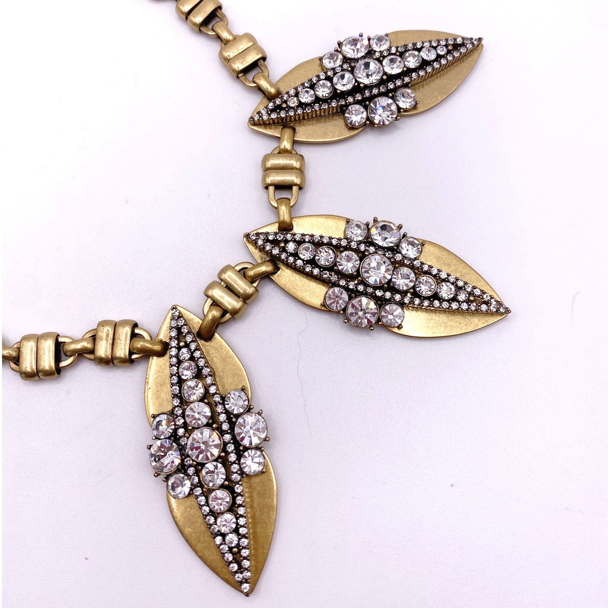 Vintage JCrew Rhinestones Statement Necklace