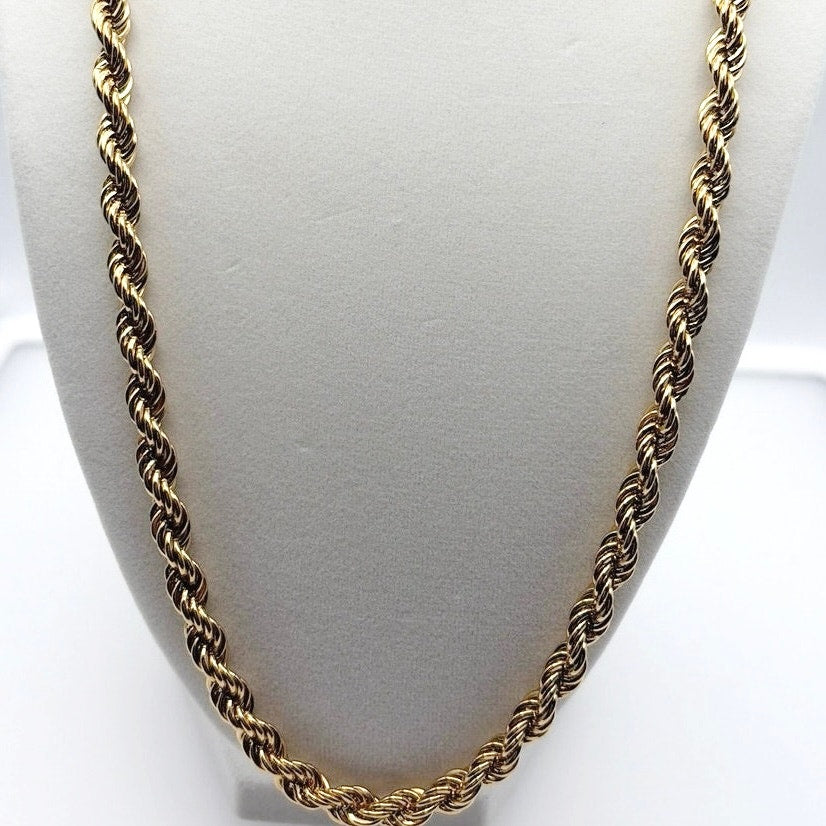 Monet Vintage Chain Necklace Gold Tone 22”