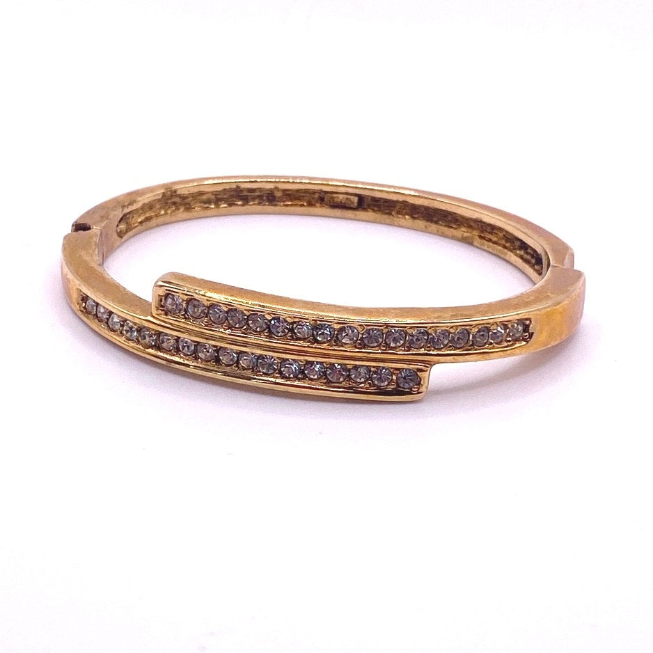 Vtg Roman Hinged Bracelet